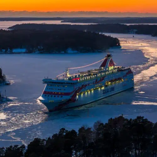 Silja Line skaergaarden vinter