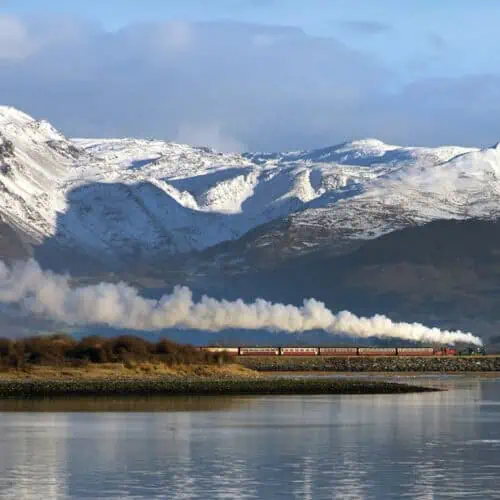 Wales Highland Train extra sky